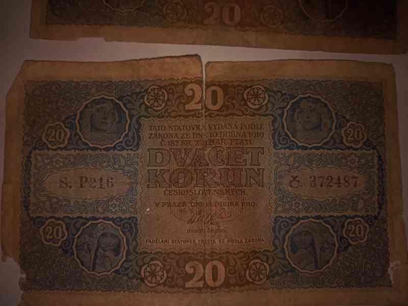 20 korun 1919 