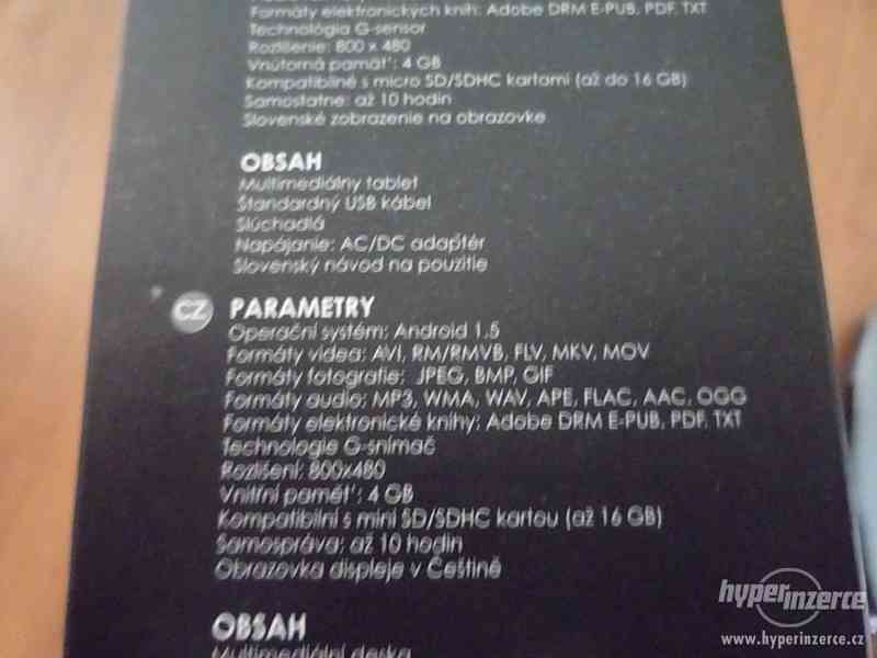 Tablet -  ANDROID,displej "7", kompl. bal,TOP STAV - foto 3