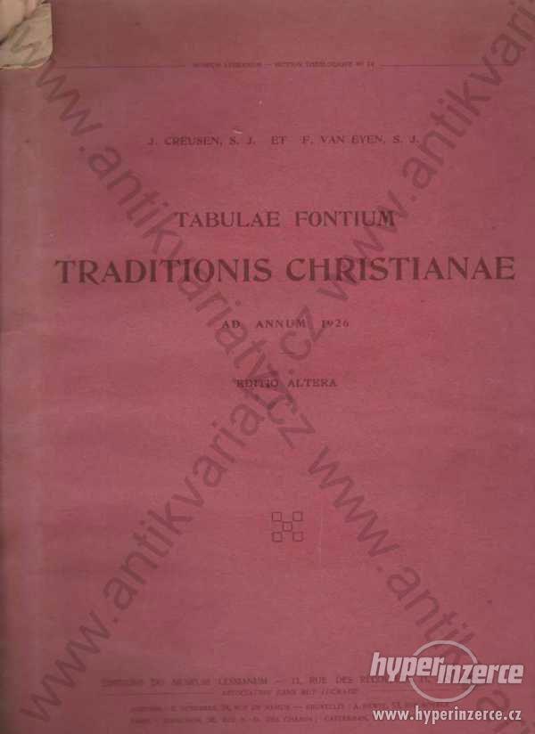 Tabulae fontium traditionis christianae  1926 - foto 1