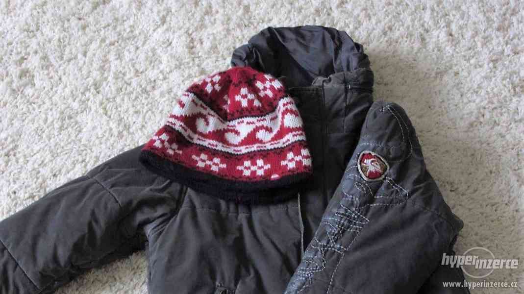 chlapecká zimní bunda Quiksilver + čepice - foto 4