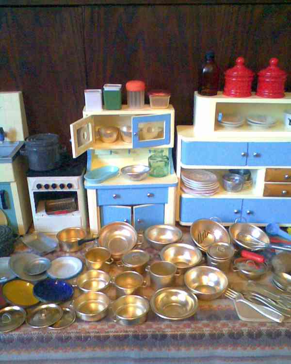 Dřevěná kuchynka s nádobíčkem a doplnky - foto 7