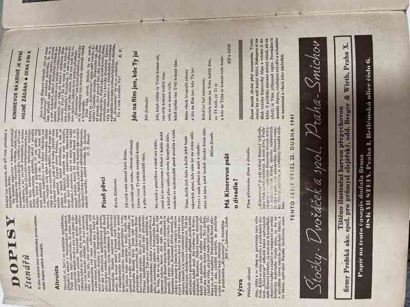 Kinorevue číslo 36 ročník VII z roku 1941 - foto 2