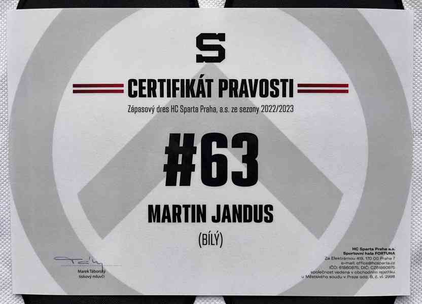 Hraný hokejový dres Martina Janduse - foto 8