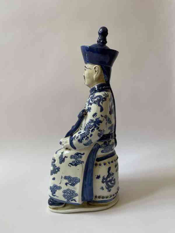 Nesmrtelný Čínský mudrc - socha keramika - foto 2