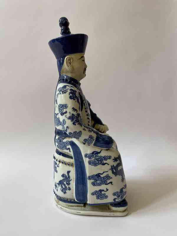 Nesmrtelný Čínský mudrc - socha keramika - foto 4