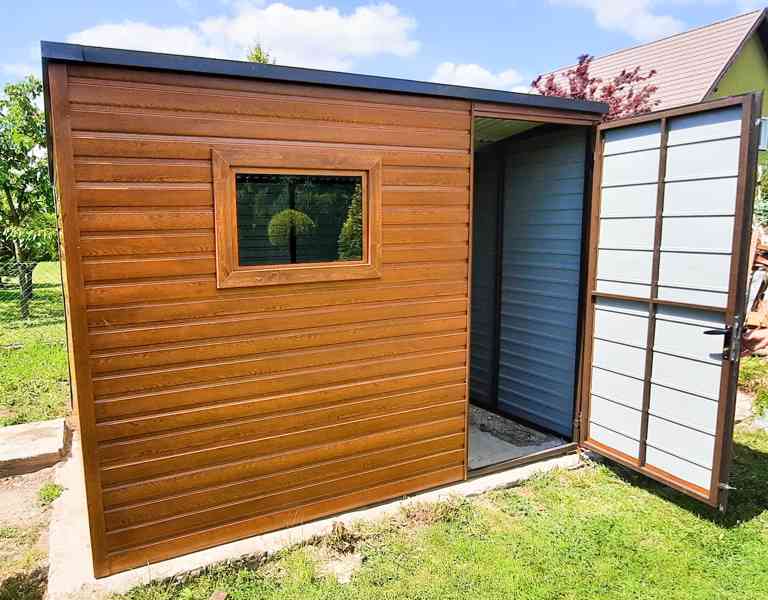 Zahradní domek 3m x 2m, spád dozadu, okno + dveře TS280 - foto 5