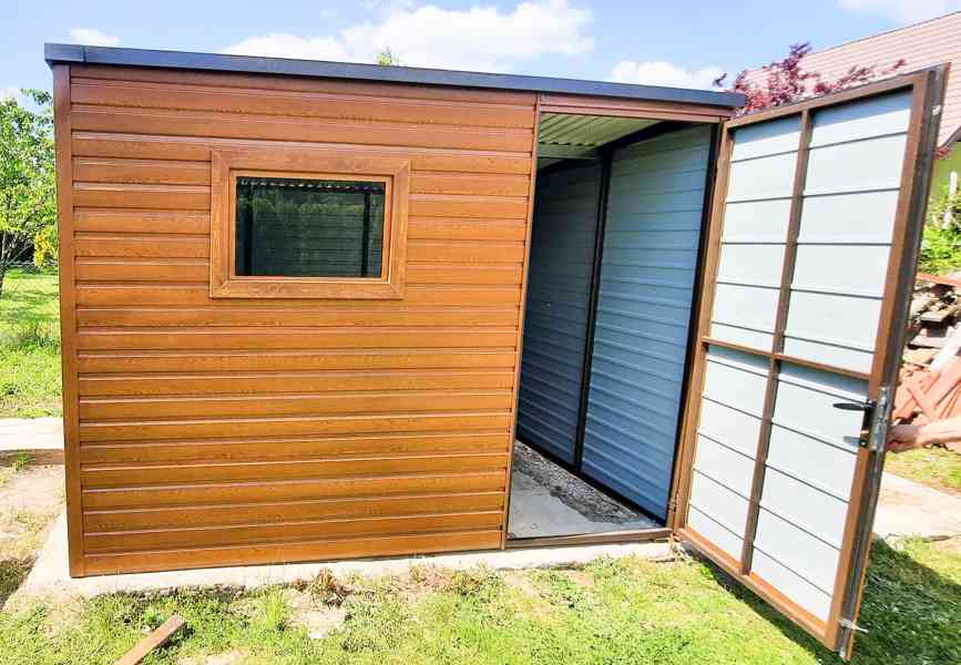 Zahradní domek 3m x 2m, spád dozadu, okno + dveře TS280 - foto 6