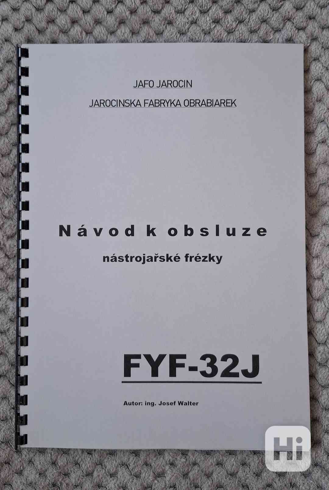 Návod frézky FYF-32J - foto 1