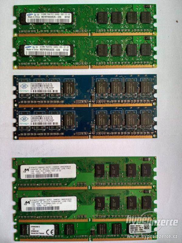 SoDIMM a DIMM DDR3, DDR2 a DDR1 do notebooku a PC - foto 1