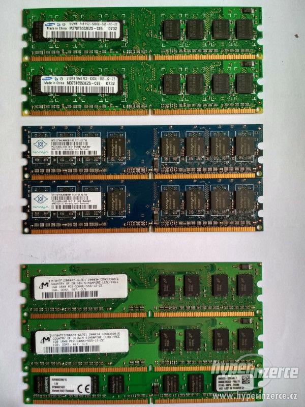 SoDIMM a DIMM DDR3, DDR2 a DDR1 do notebooku a PC