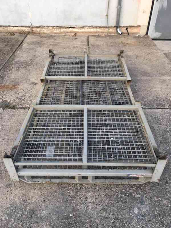 Gitterbox - Velký 220cmx120x80 skládací, stohovatelný - foto 2