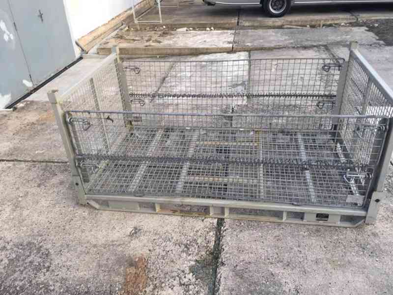 Gitterbox - Velký 220cmx120x80 skládací, stohovatelný - foto 1