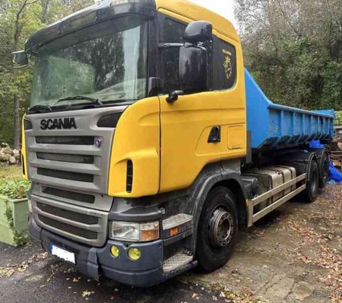 6x2 Scania hák Eur4 +2 vany kontejner - foto 3