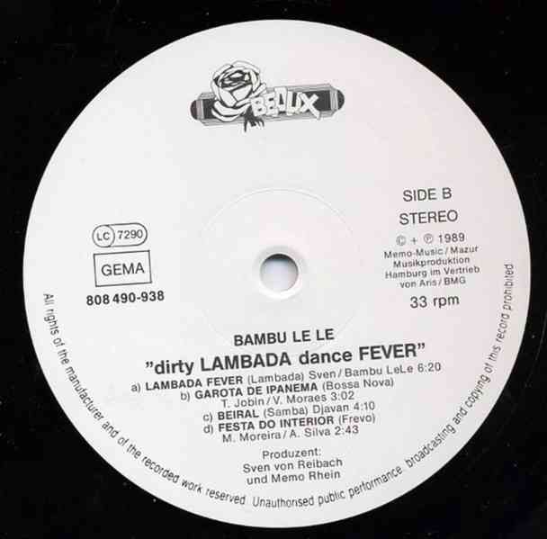 Bambu Le Le ‎– Dirty Lambada Dance Fever   (LP) - foto 4