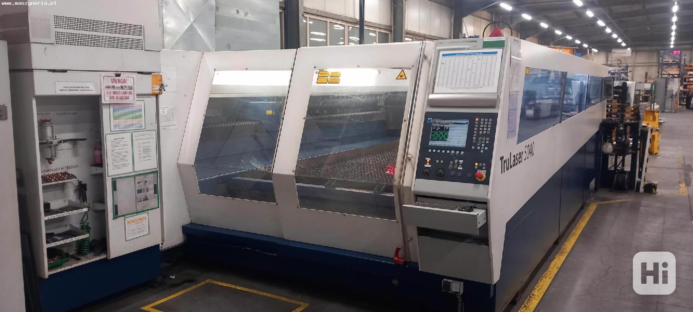  Laserový řezací stroj TRUMPF TruLaser 5040 6kW - foto 1