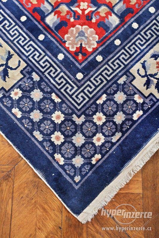 Starožitný artdecový koberec Čína 290 X 188 cm - foto 2