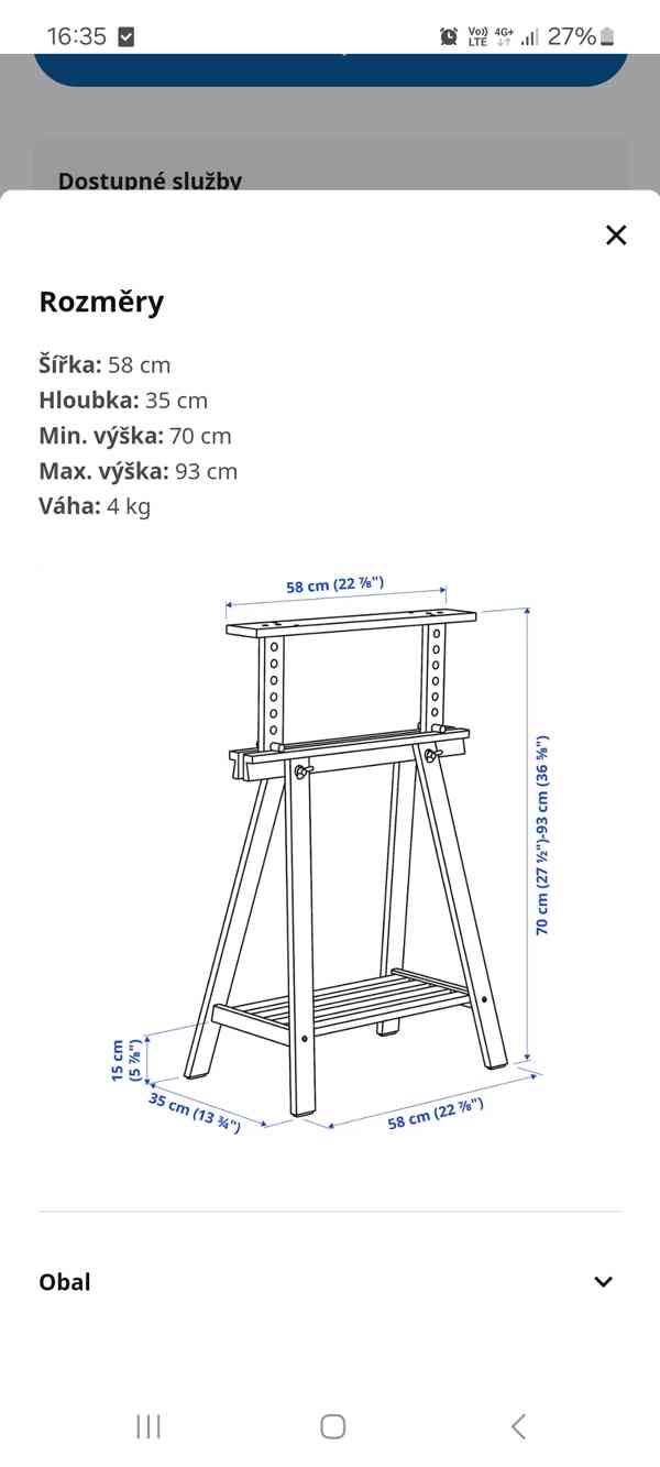 Stůl Ikea - foto 6