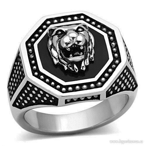 Pánské prsteny z USA šperky / Motorkářské - lebka - kříž - foto 21