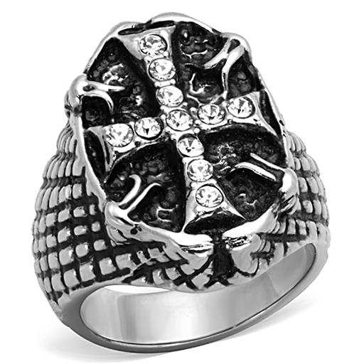 Pánské prsteny z USA šperky / Motorkářské - lebka - kříž - foto 25