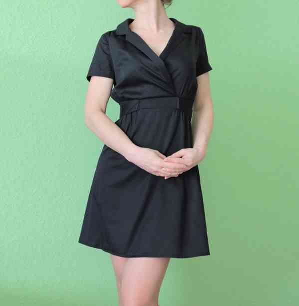 Černé letní bavlněné šaty H&M vel.34 - foto 3