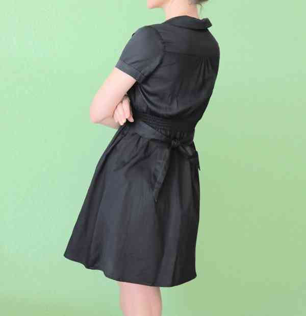 Černé letní bavlněné šaty H&M vel.34 - foto 5