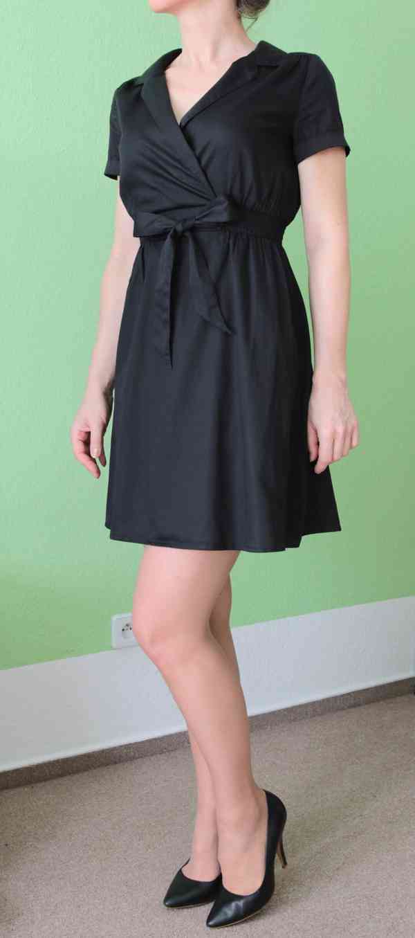 Černé letní bavlněné šaty H&M vel.34 - foto 6