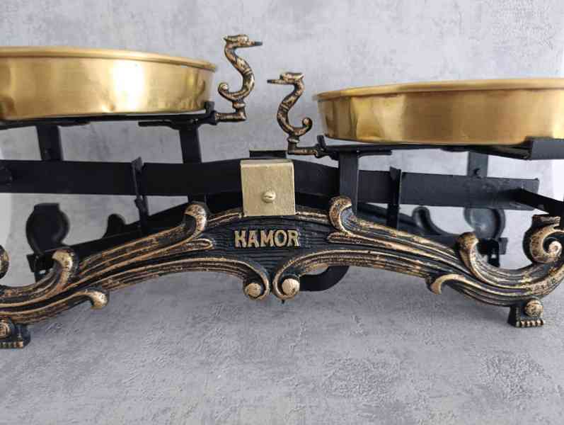 Staré váhy KOSMOS po renovaci, původní misky - foto 7