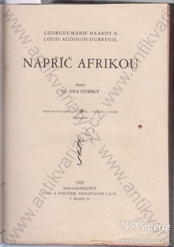 Napříč Afrikou G. M. Haardt a L. A. Dubreuil 1929 - foto 1