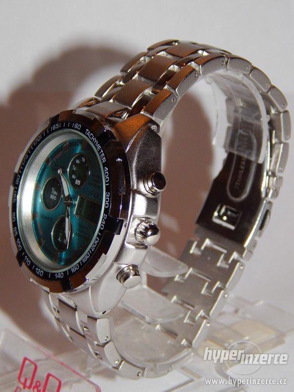 Masivní pánské  hodinky s LCD displejem , netradiční design - foto 4