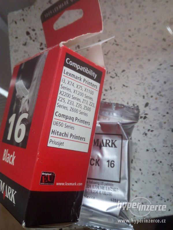 Cartridge Lexmark 16 black nerozbalená - foto 1
