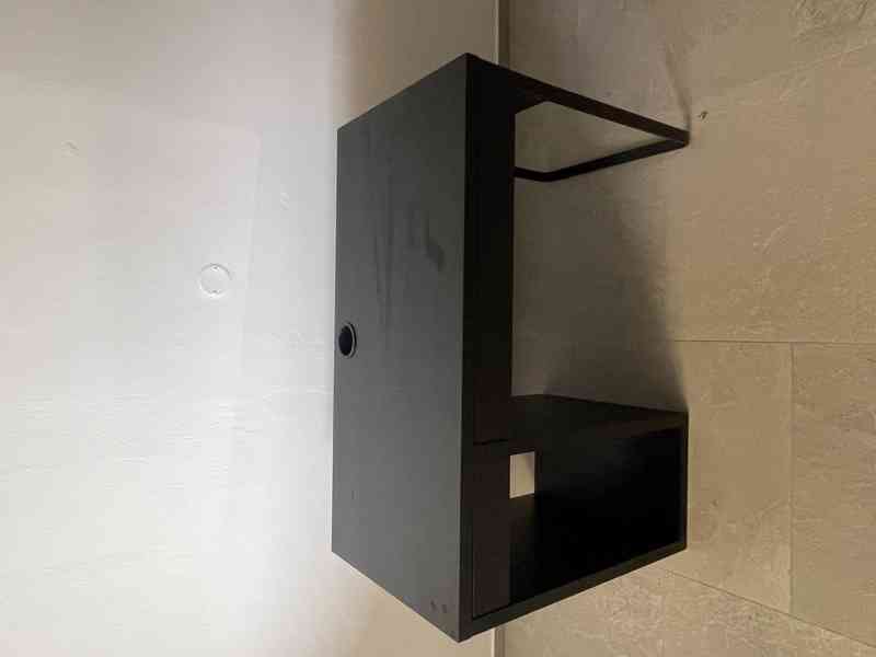 🖥️ Psací stůl – černý (moderní styl) – levně, spěchá - foto 2