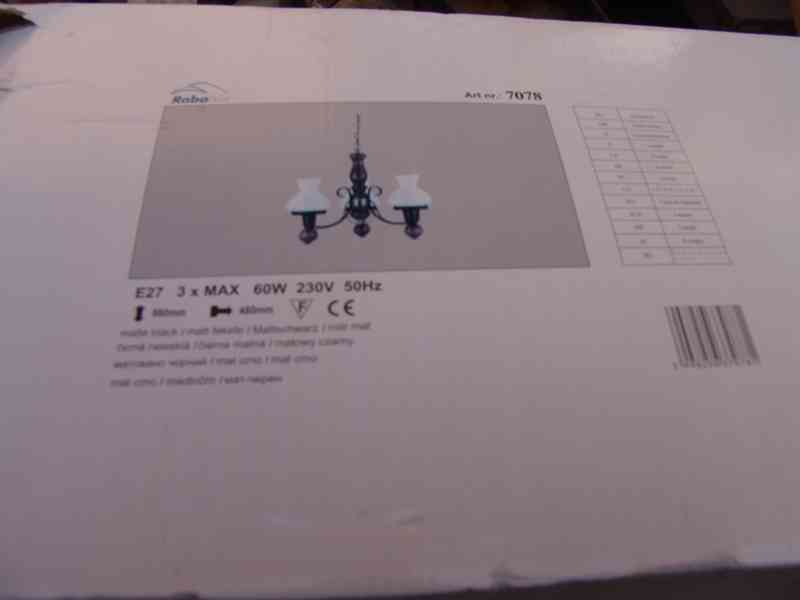 Rustikální závěsný lustr - foto 6