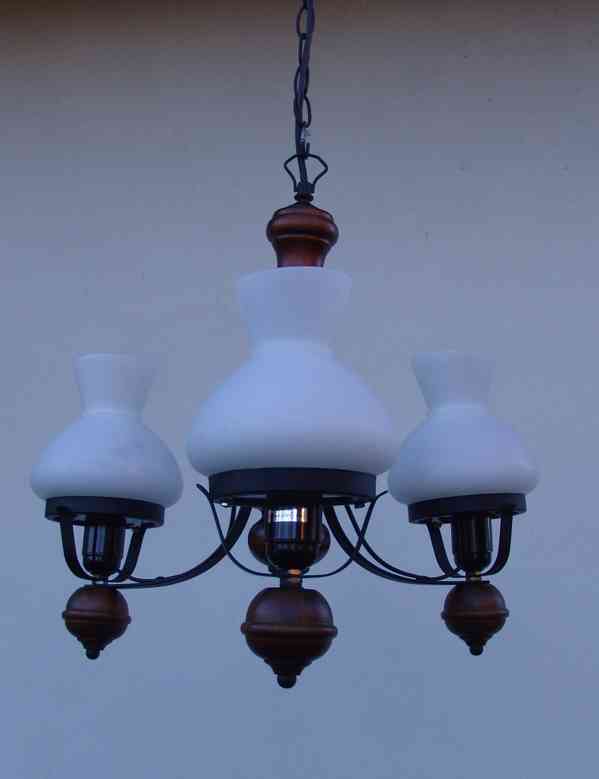 Rustikální závěsný lustr - foto 2