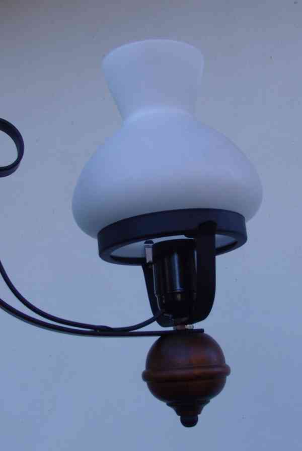 Rustikální závěsný lustr - foto 4