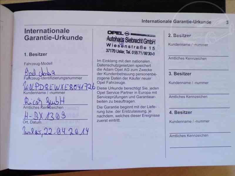 Opel Astra 1,7 CDTI SERVISNÍ KNIHA - foto 13