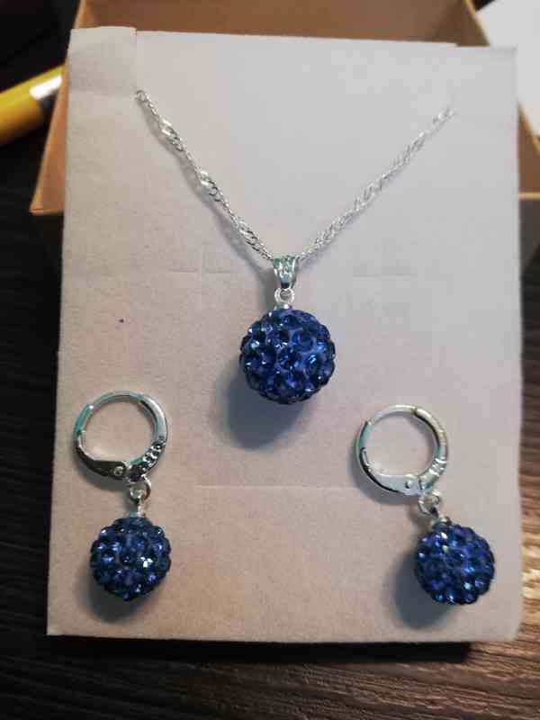 Stříbrná sada kulička mix barev - foto 5