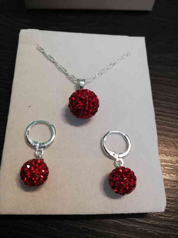 Stříbrná sada kulička mix barev - foto 6