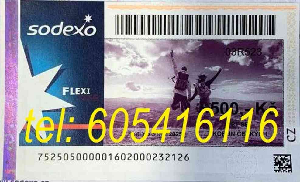 Koupím poukázky SODEXO, Edenred, UP a všechny stravenky - foto 6