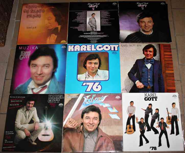 8x LP Karel GOTT - prodej sbírky - LEVNĚ!!! - foto 1