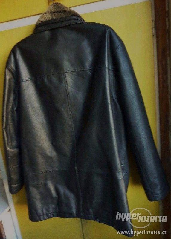 C&A černá kožená zimní bunda vel. L / 50 / - foto 2