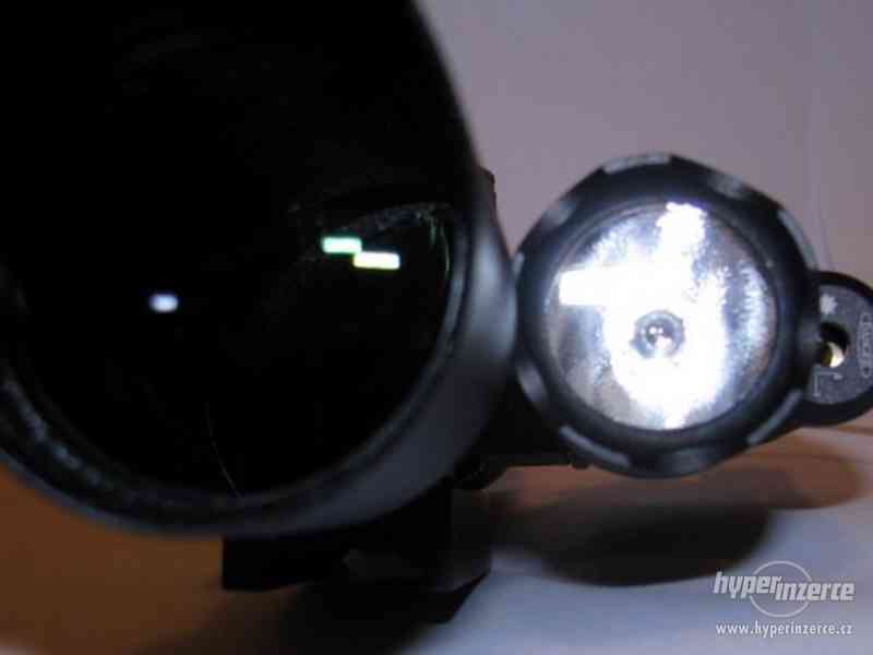 Puškohled krátký s laserem a baterkou 3-10x42 - foto 6