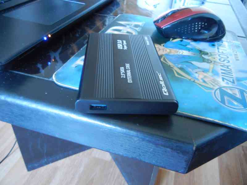Hliníkové pouzdro na SSD / HDD 2.5'' SATA3 USB 3.0 - foto 7