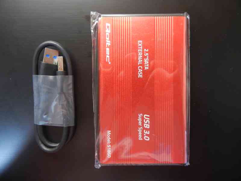 Hliníkové pouzdro na SSD / HDD 2.5'' SATA3 USB 3.0 - foto 2