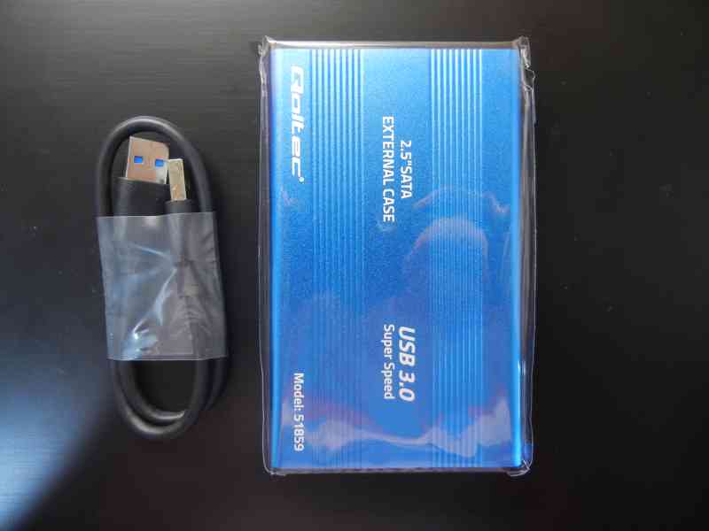 Hliníkové pouzdro na SSD / HDD 2.5'' SATA3 USB 3.0 - foto 3