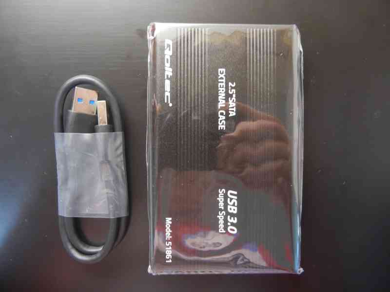 Hliníkové pouzdro na SSD / HDD 2.5'' SATA3 USB 3.0 - foto 4