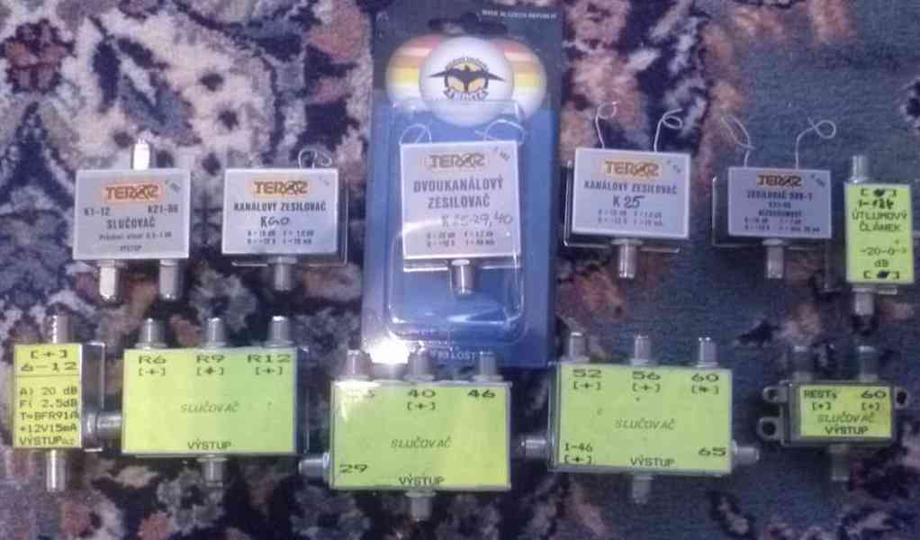 Prodám antény, anténní zesilovače a slučovače pro digit.vys.