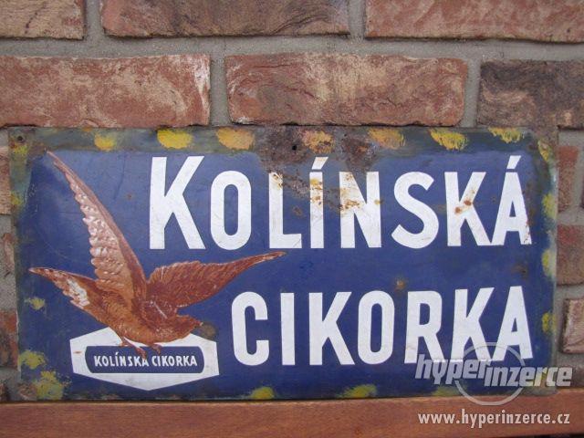 Smaltovaná cedule Kolínská cikorka - foto 1