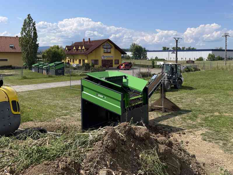 Vibrační síto, třídič, třídička - dvousítné, dva motory - foto 6