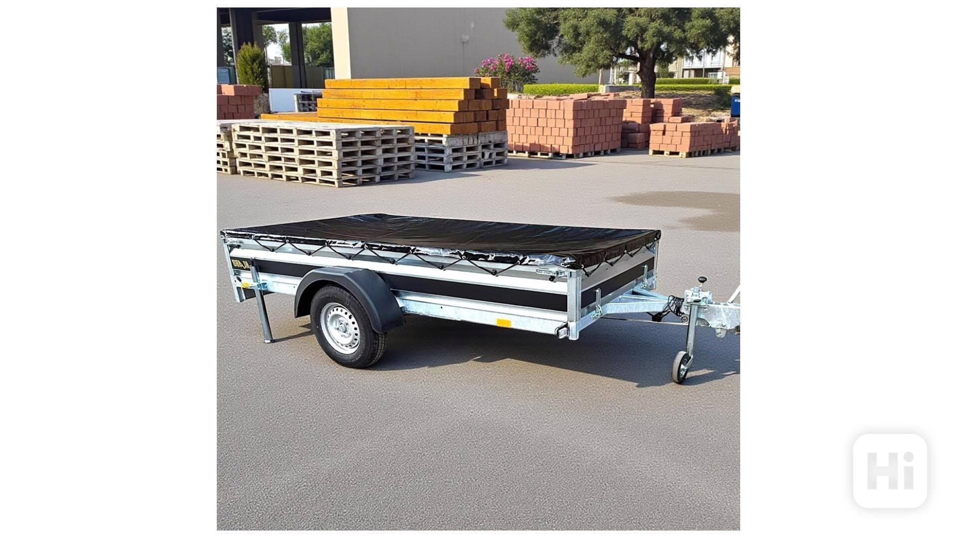 Nový brzděný přívěsný vozík 1300Kg, 3,0m x1,50, DPH - foto 1
