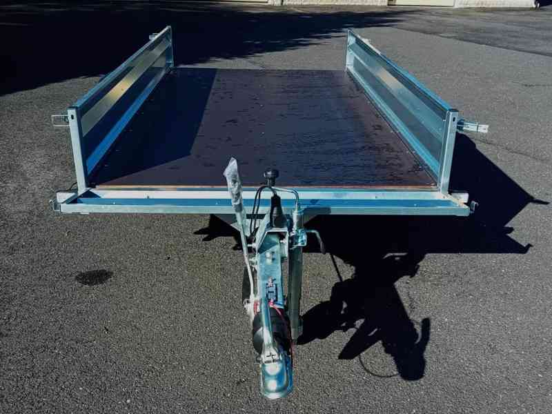 Nový brzděný přívěsný vozík 1300Kg, 3,0m x1,50, DPH - foto 12